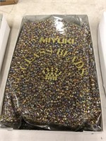Miyuki 4mm Glass Magatama Drop, Amethyst lined