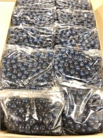 10 mm wood  beads, blue