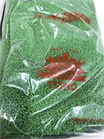 Toho 12/0, cut beads, opaque medium green
