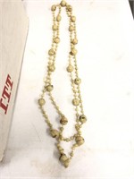 Premade glass bead necklaces late 70s from India