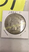 1926 D Peace Dollar