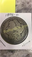 Morgan Silver Dollar, 1896, O