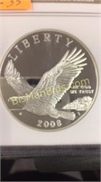 2008 P, Bald Eagle, Silver Dollar