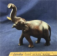 Carved Wooden Elephant Statue
