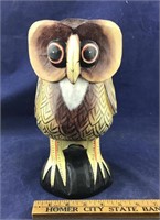 Whimsical Lightweight Hand Painted Wooden Owl