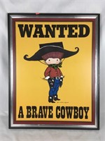 Joan Walsh Anglund Brave Cowboy Framed Artwork
