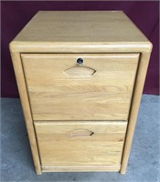 Wood File Cabinet with Locking Drawer