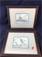 Pair of John Moll Chesapeake Bay Prints