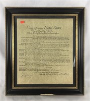 Framed Copy of the Bill of Rights