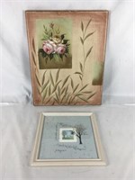 Artwork, Handpainted / 1990 D. Morgan Framed Piece