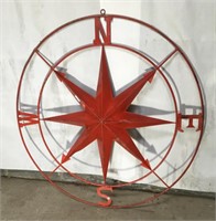 Metal Compass Star Hanging