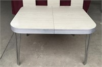 Vintage Formica Chrome and Aluminum Table