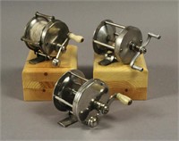 2 Pennell & 1 Bronson Flyer Fishing Reels