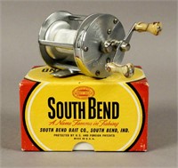South Bend No. 666 Model A Freecast Reel with Box