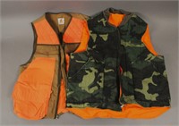 2 Orange Carhartt  & Camo Hunting Vests