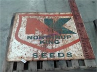 Northrup King seeds metal sign