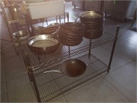 Rack with pans