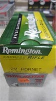 REMINGTON AND WINCHESTER 22 HORNET