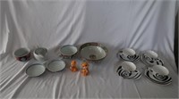 Misc Lot-Oriental Bowls, Tea Set, S/P Shakers