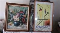 3 Large Framed Pictures(1 Oil Painting)