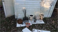 Misc Lot-Bird Feeders, Flower Pots, & More