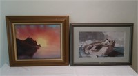 2 Framed Pictures-The Gulf Stream by Winslow Homer