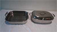 2 All Clad Oven Roasting Pans