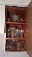 Contents of 3 Shelves-Glassware
