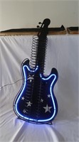 Neon Light Guitar Shape CD Holder