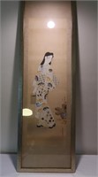 Framed Geisha Picture-21" x 65 1/2"L