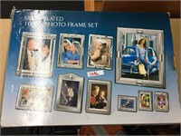 Silver Plated 10pc Photo Frame Set