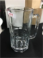 Large Glass Beer Mug