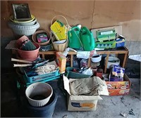 GR- Huge Wall lot of Gardening Supplies & Planters