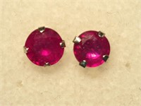 $140 10K Ruby Earrings