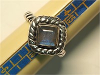 $160 Sterling Silver Labradorite Ring