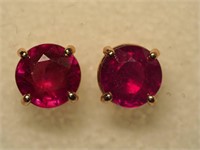 $300 14K Ruby Earrings