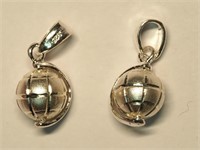 Set of 2 Sterling Silver Pendants