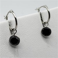 $1500 14K Black Diamond Earrings