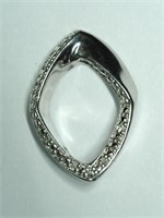 $120 Sterling Silver Diamond Pendant