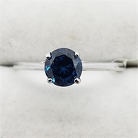 $4100 10K Vivid Blue Diamond Ring
