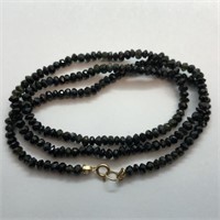 $600 14K Black Onyx Necklace