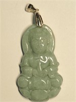 $400 Sterling Silver Jade Pendant