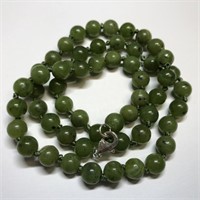 $600 S/Sil Jade Nephrite Necklace