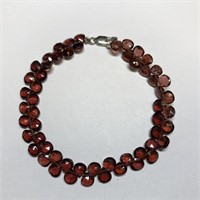 $400 S/Sil Garnet Bracelet