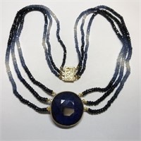 $4788 14K Sapphire Necklace