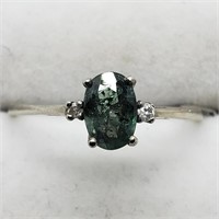 $3400 10K Alexandrite  Diamond Ring