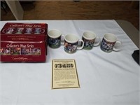 Set of 4 alabama colletors mug series