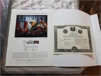 Daniel Moore "Liberty" print with stamp