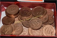 GROUP OF 34 HIGH QUALITY INDIAN HEAD PENNIES