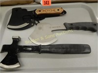 GROUP OF 3 NEW HATCHETS